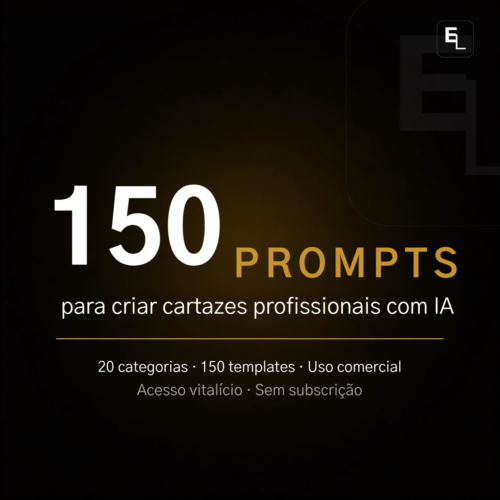Templates de Prompts para Cartazes com IA – 150 Prompts Prontos