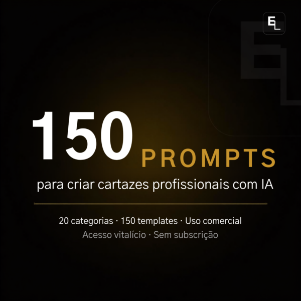 Templates de Prompts para Cartazes com IA – 150 Prompts Prontos