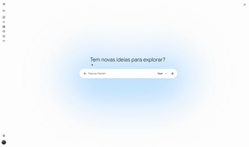 Demonstração em formato GIF do modelo Gemini 3.7 Flash a executar uma tarefa agêntica em tempo real.